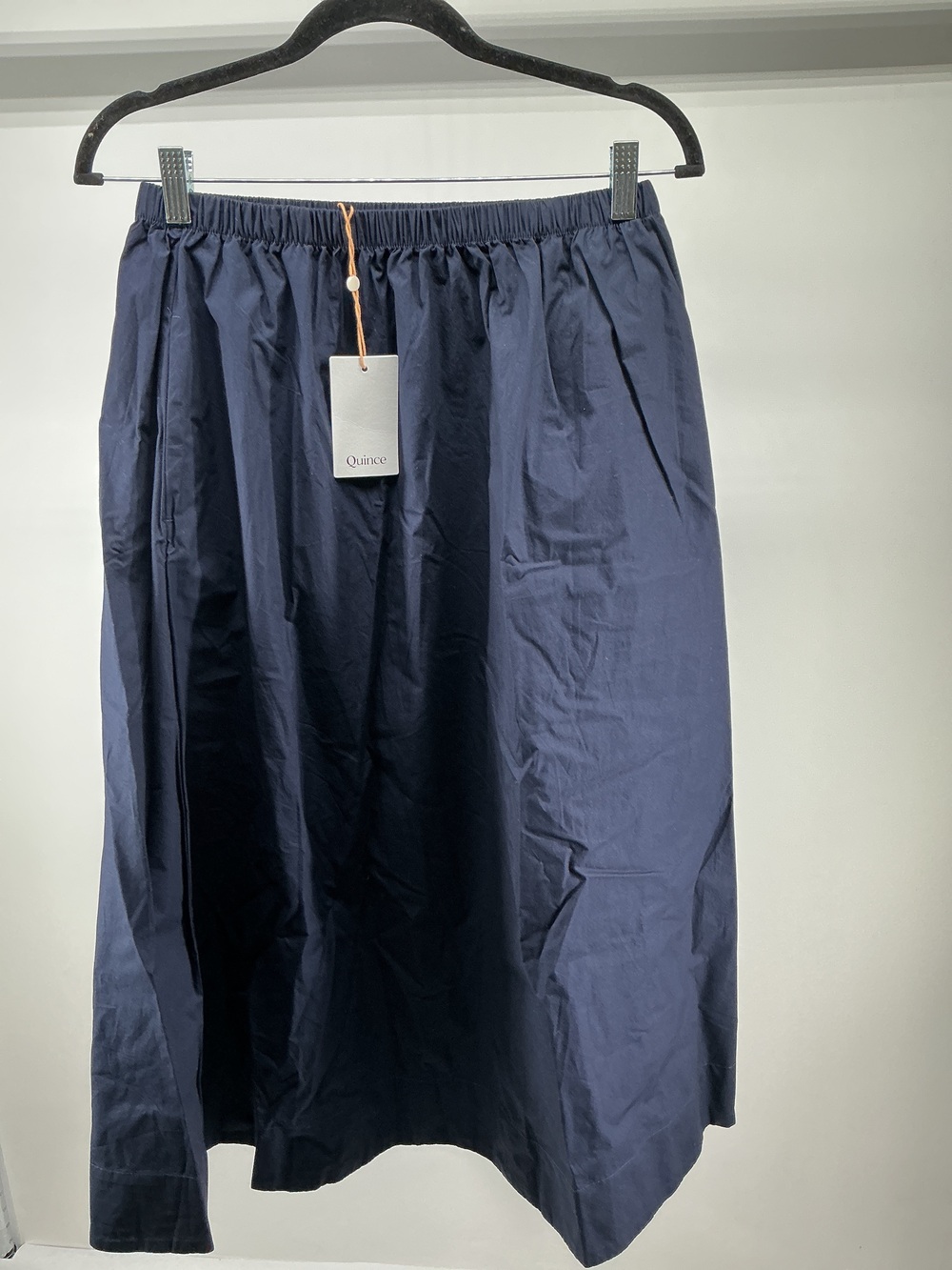100% Organic Cotton Poplin A-line Maxi Skirt